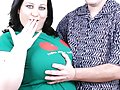 Pretty plumper enjoying a wild cunt banging