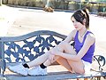 Aiden does fitness outdoors nude and runs