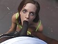 Kinky babe Crissy Cums got herself a stud and gets all of her holes fucked by his big cock in the outdoors