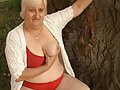 Naughty granny Anna Mary seduced a masked guy into banging her eager matured pussy live